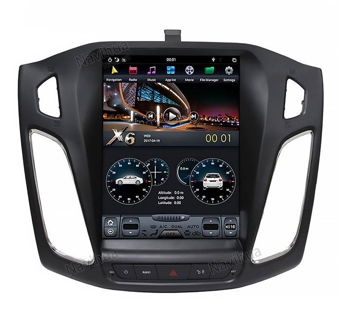 Ford Focus 2013-2017 Tesla style 10.5 inch Android Car DVD Player 